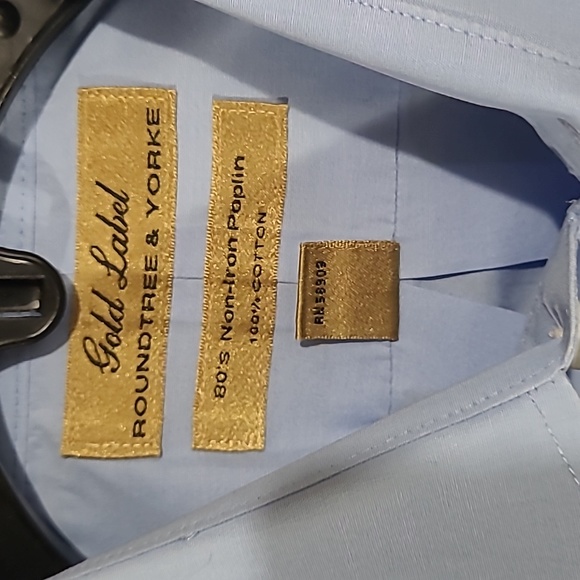 Roundtree and Yorke Gold label Dress Shirt - Picture 4 of 11